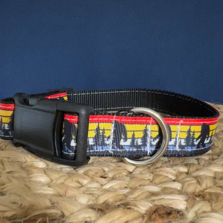 Big foot dog collar, handmade dog collars for wholesale by Baylor's Bow Ties