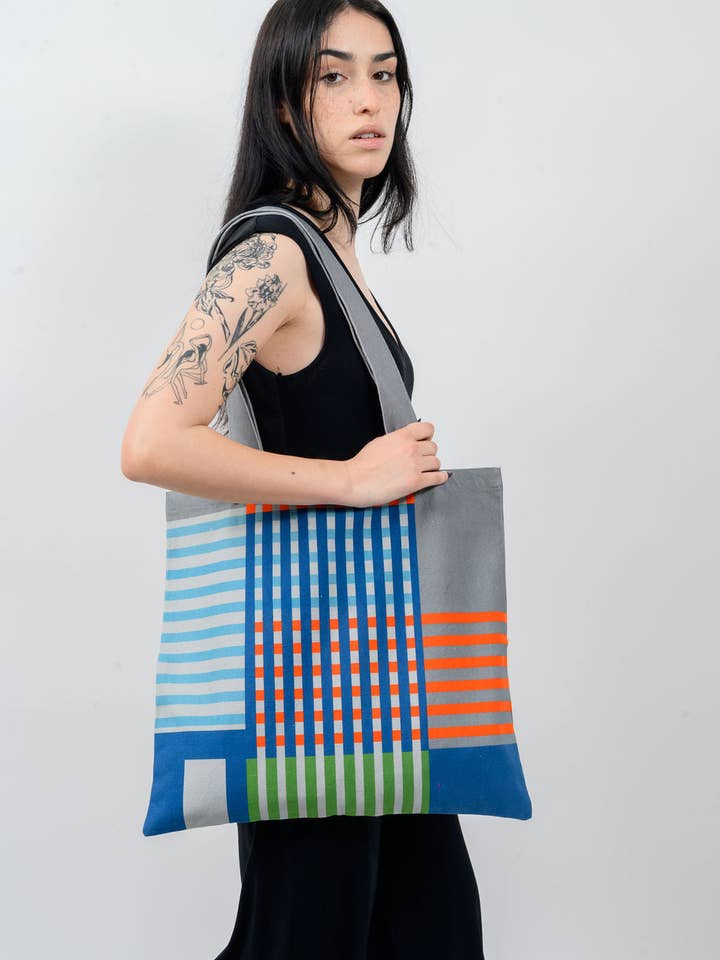 Axis Sync B Tote Bag for wholesale by KORES ACCESSORIES