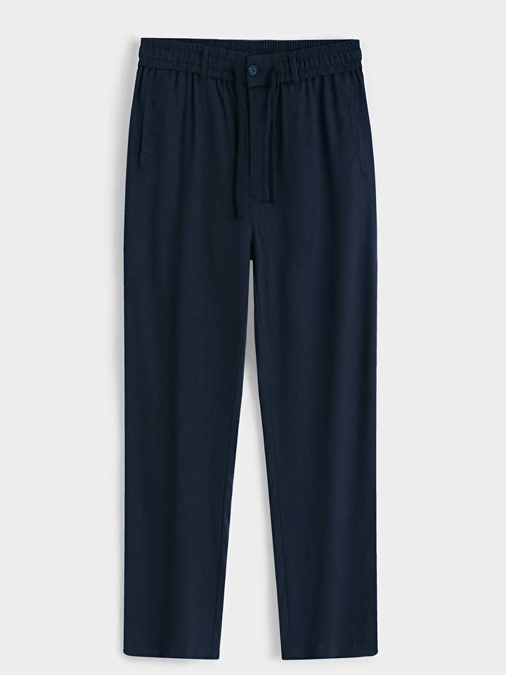 BM2217-3 Elegante Hose, gerader Schnitt, taillierte Passform. für den Großhandel von Frilivin