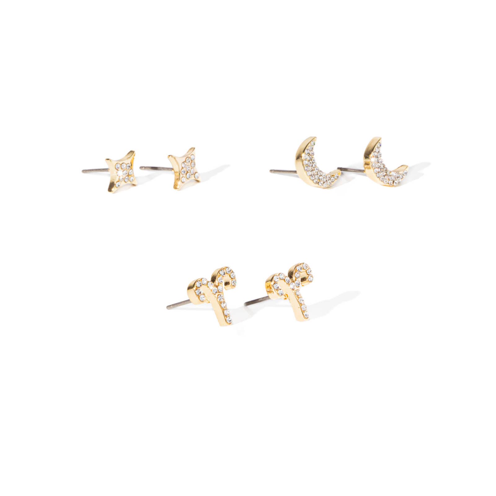 DM Merchandising - Wholesale Stud/Post Earrings - Soul Stacks Star Sign Mix & Match Earring Stacks Assortment8