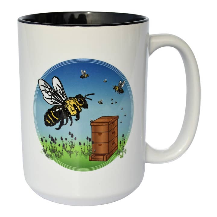 Seattle Sundries - Wholesale Coffee mug - Honey Bee 15oz Mug1