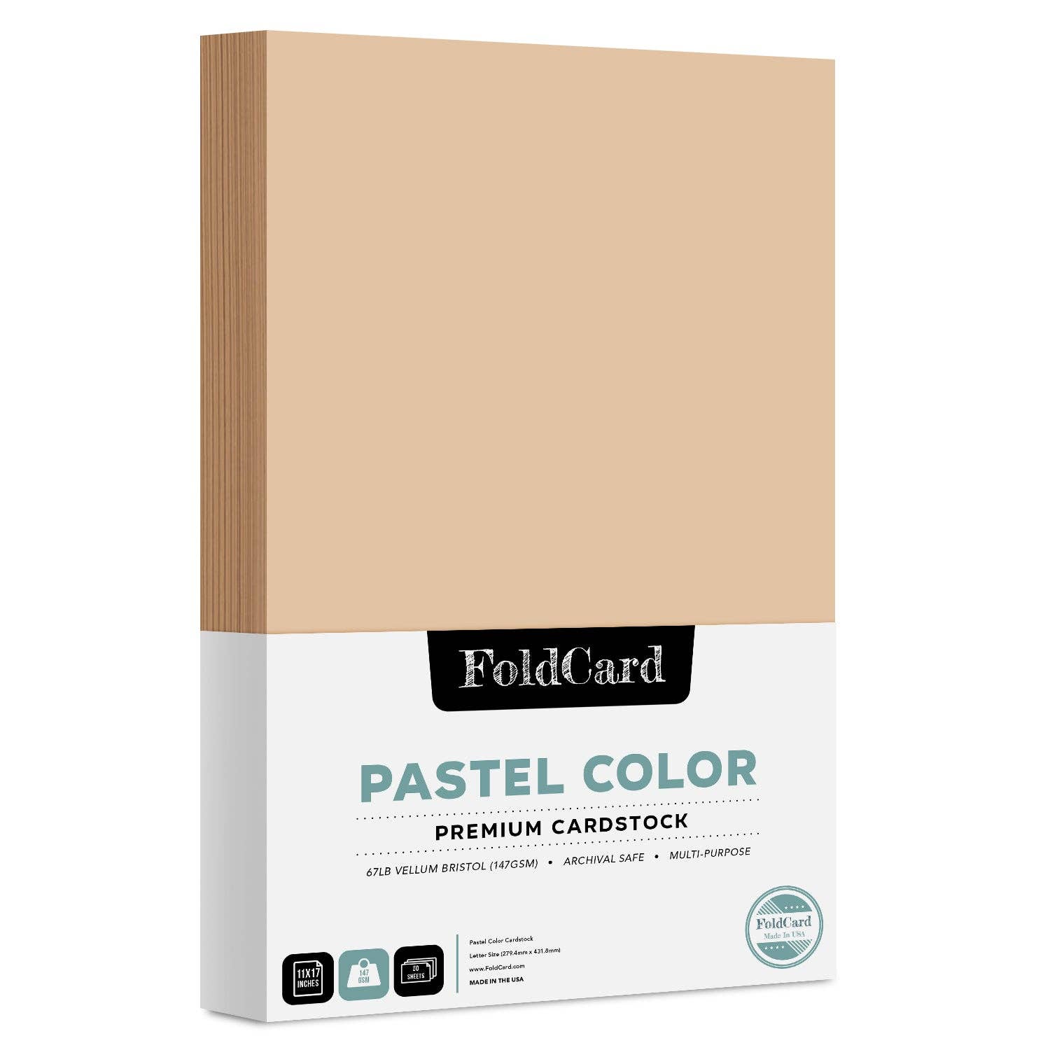 Fine Cardstock - Vente Matériels de bricolage - Papier cartonné couleur pastel de qualité supérieure — 11 x 17 — 50 feuilles9