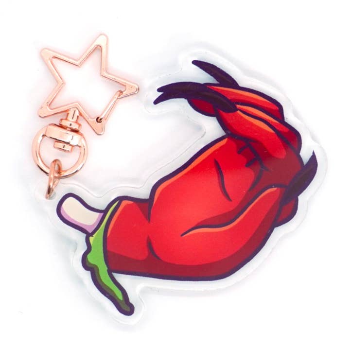 Imp Hands - Acryl sleutelhanger voor wholesale door Burrows Arts