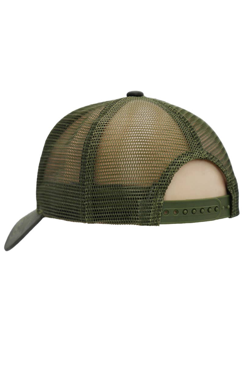 Cap Zone – Engroshandel Trucker hat - Unisex – Camo Mesh Truckerhat med amerikansk flag8