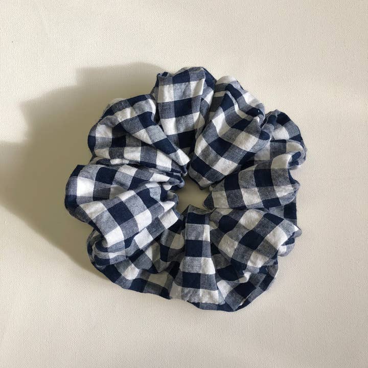Billy Bamboo - Wholesale Scrunchie - Women's - GINGHAM SCRUNCHIES - neutral