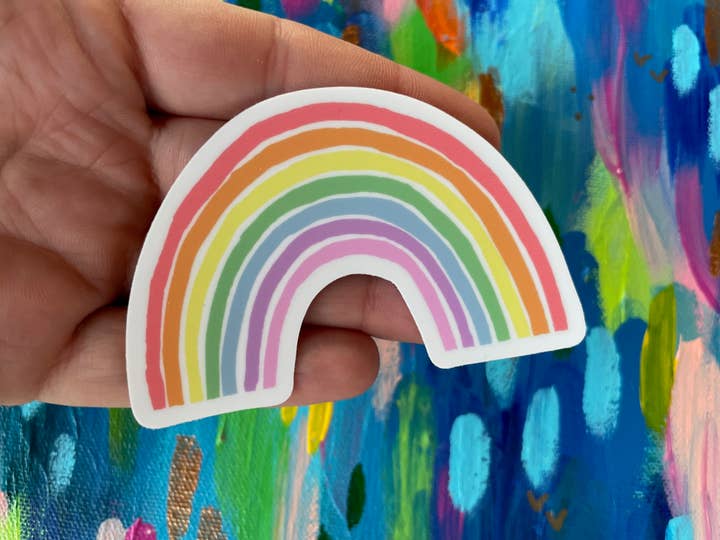 Rainbow Sticker for wholesale by BrightKind Creative