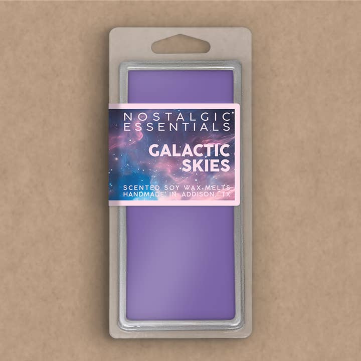 Galactic Skies Scented Soy Wax Melt Snap Bars for wholesale by Nostalgic Essentials