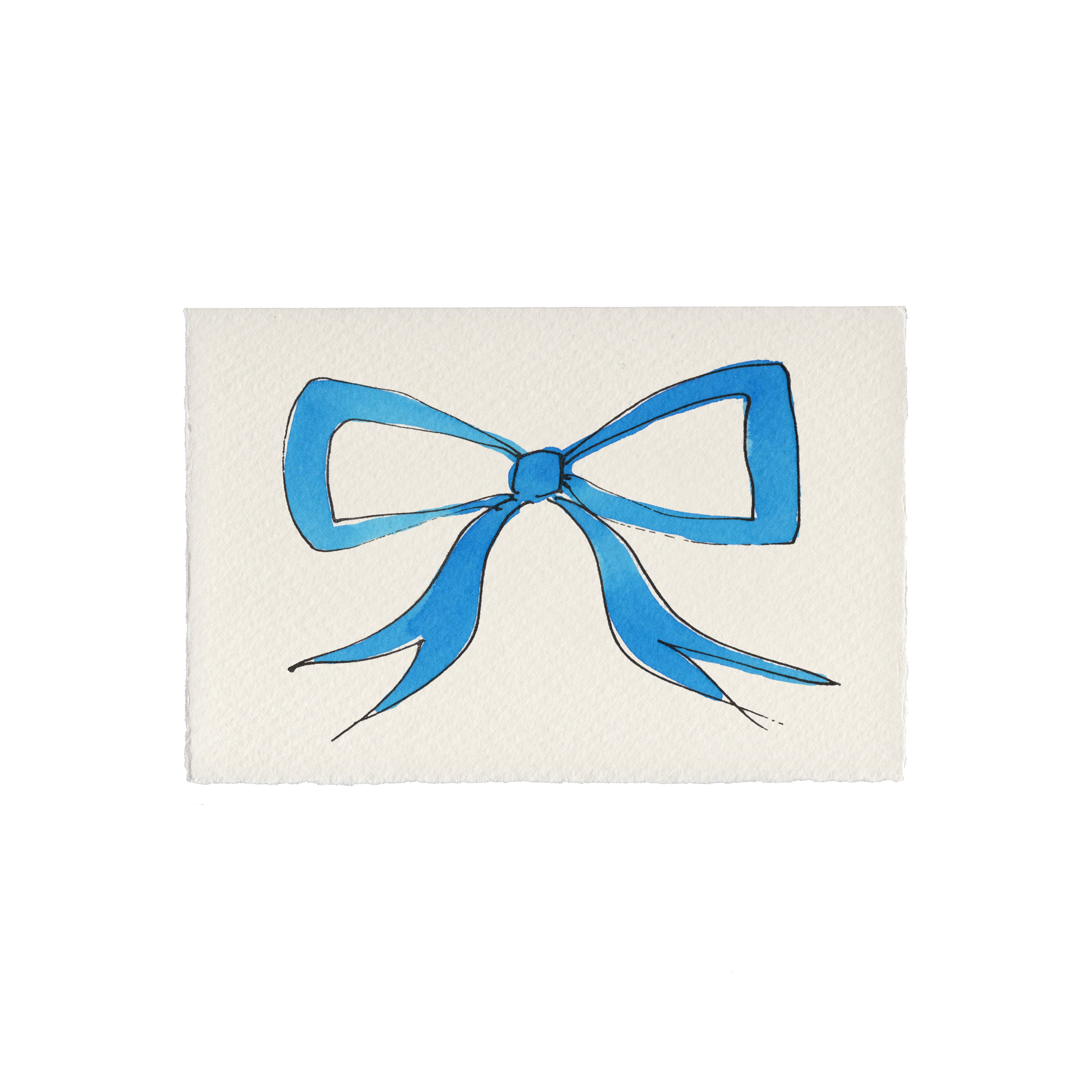 Scribble & Daub – wholesale Everyday greeting card – Bow - Hand-Painted Everyday Greeting Card1