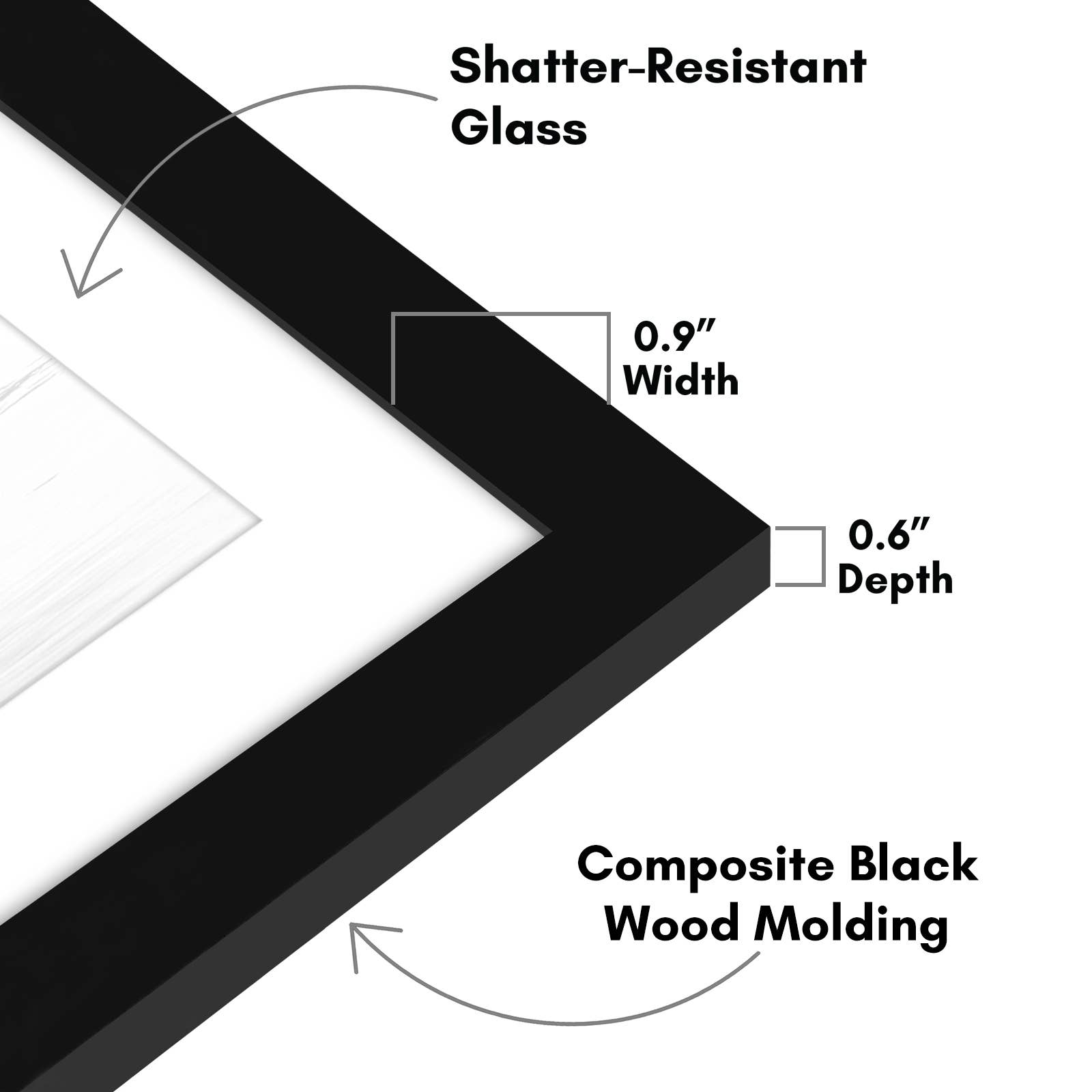 Americanflat - Wholesale Picture Frame - Americanflat Picture Frame with Mat Standard Molding113