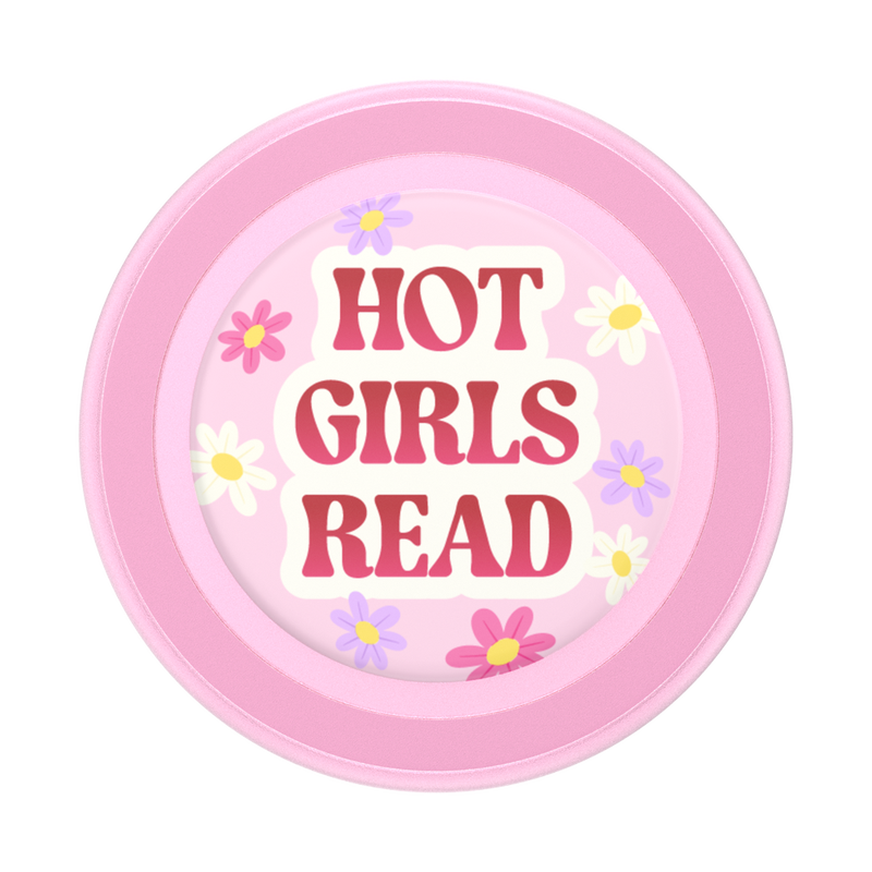 PopSockets - Wholesale Phone Grip - PopSockets MagSafe Phone Grip - Hot Girls Read Pink1