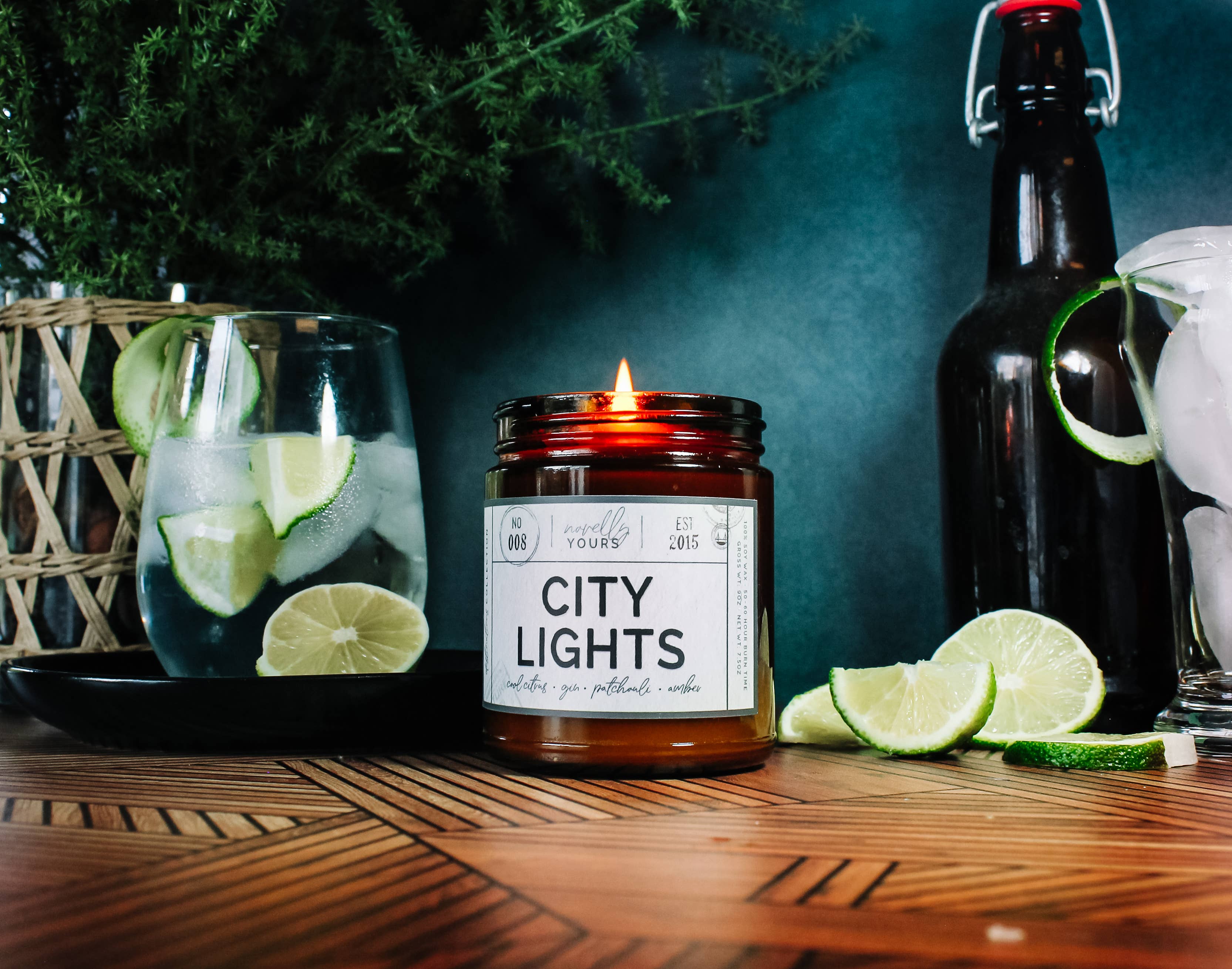 Novelly Yours - Wholesale Jar/Filled Candle - City Lights candle | Travel-inspired nightlight fragrance4