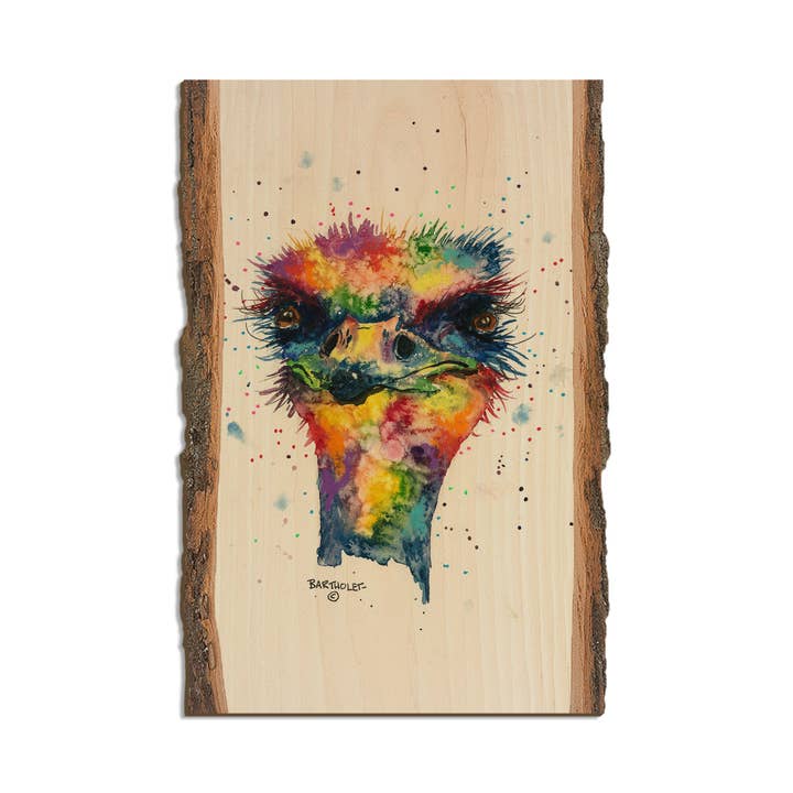 Autruche Arc-en-ciel de Bartholet - Bord Vivant pour la vente par DaydreamHQ