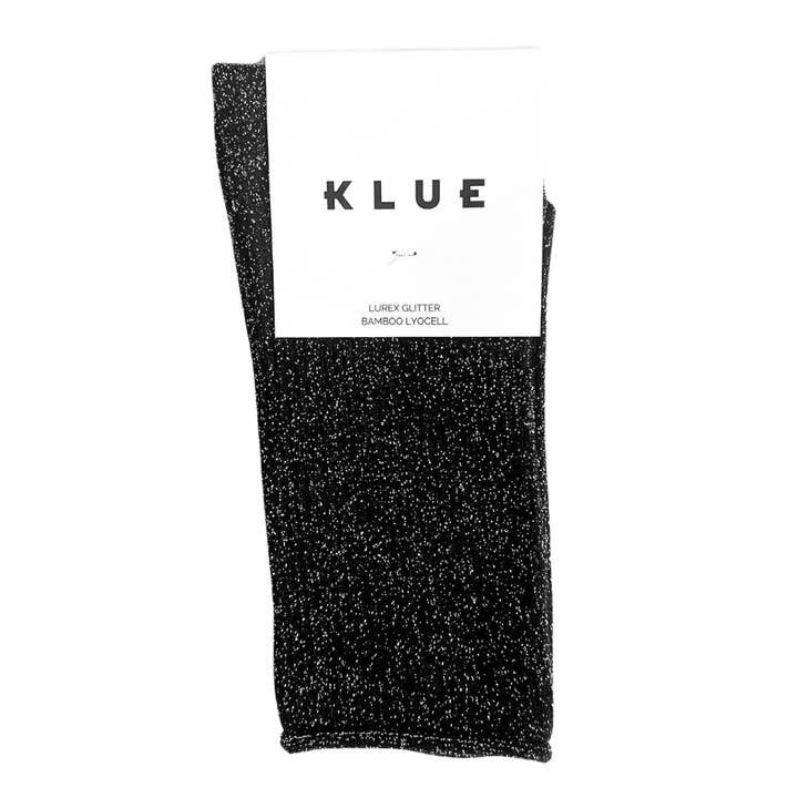 KLUE - Wholesale Socks - Women's - KLUE Glitter Lurex socks in eco-friendly Lyocell | Black
