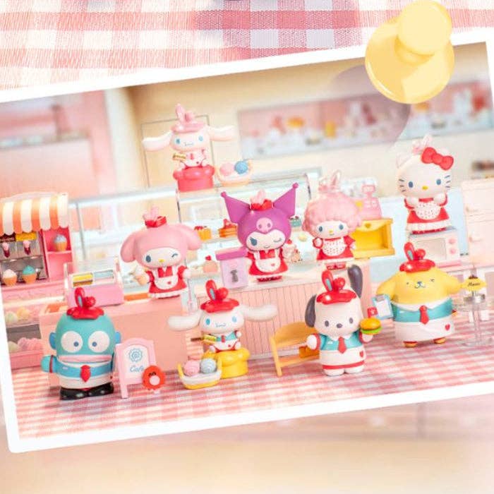 K-Wonderland - Wholesale Decorative Figurine - Sanrio Characters Light-Up Diorama Blind Box RestaurantTheme15