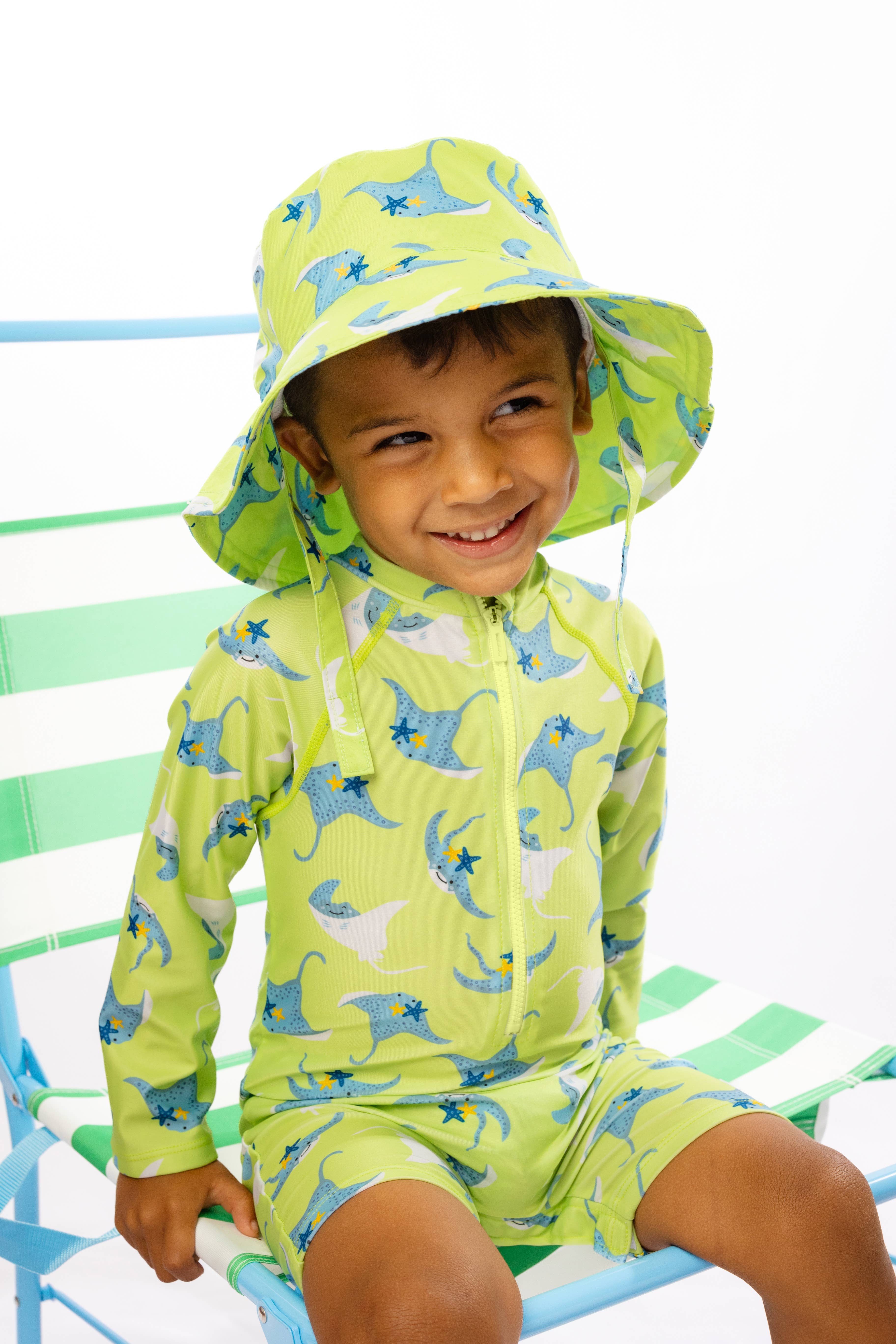 ZOOCCHINI – wholesale Rash-guard – Baby – Baby Rashguard One Piece Printed Swimsuit - Sid Stingray2