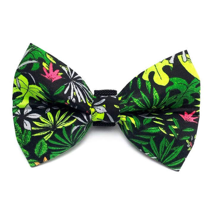 Gravata borboleta para cães com folhas tropicais por atacado de Winthrop Clothing Co.