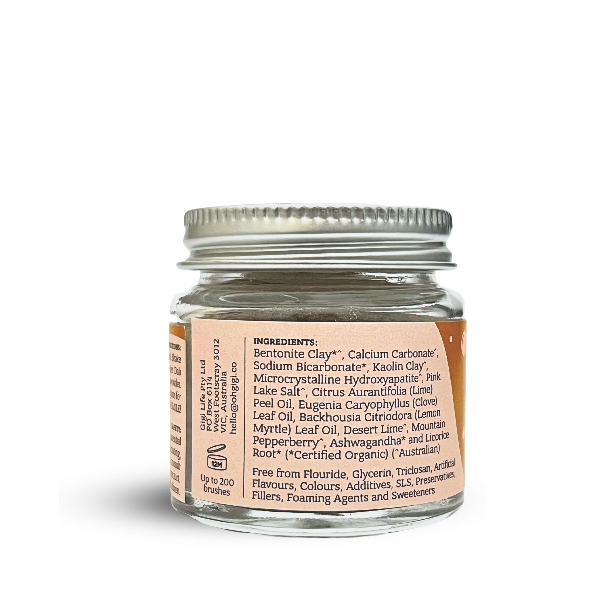 OHGIGI®️ - Wholesale Toothpaste - Organic Tooth Powder 'Native Brush' + Hydroxyapatite1