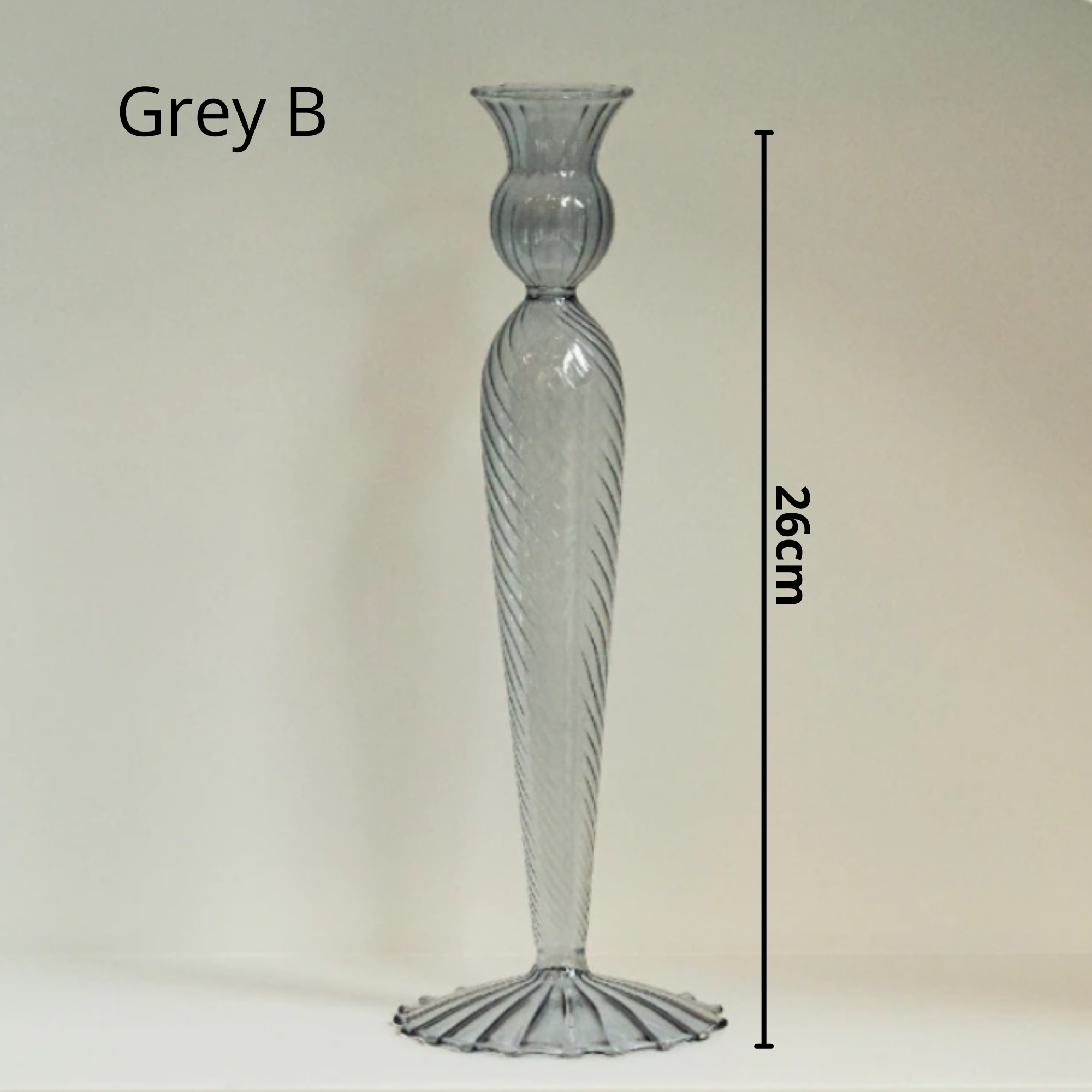 IVORE.GROUP (We cover All Import duty) - Wholesale Candle Holder - Nordic Taper Glass Candlestick Holder2