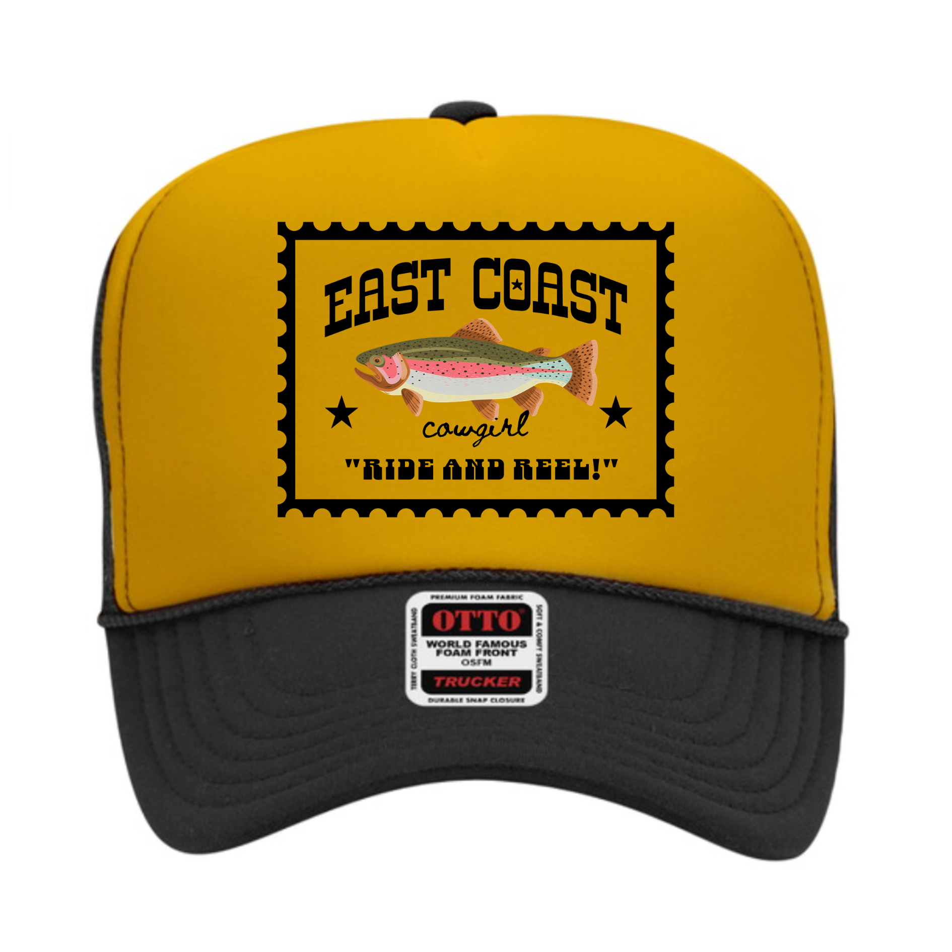DigitalxCowgirl - Wholesale Trucker Hat - Women's - East Coast Cowgirl Trout Fishing Hat2