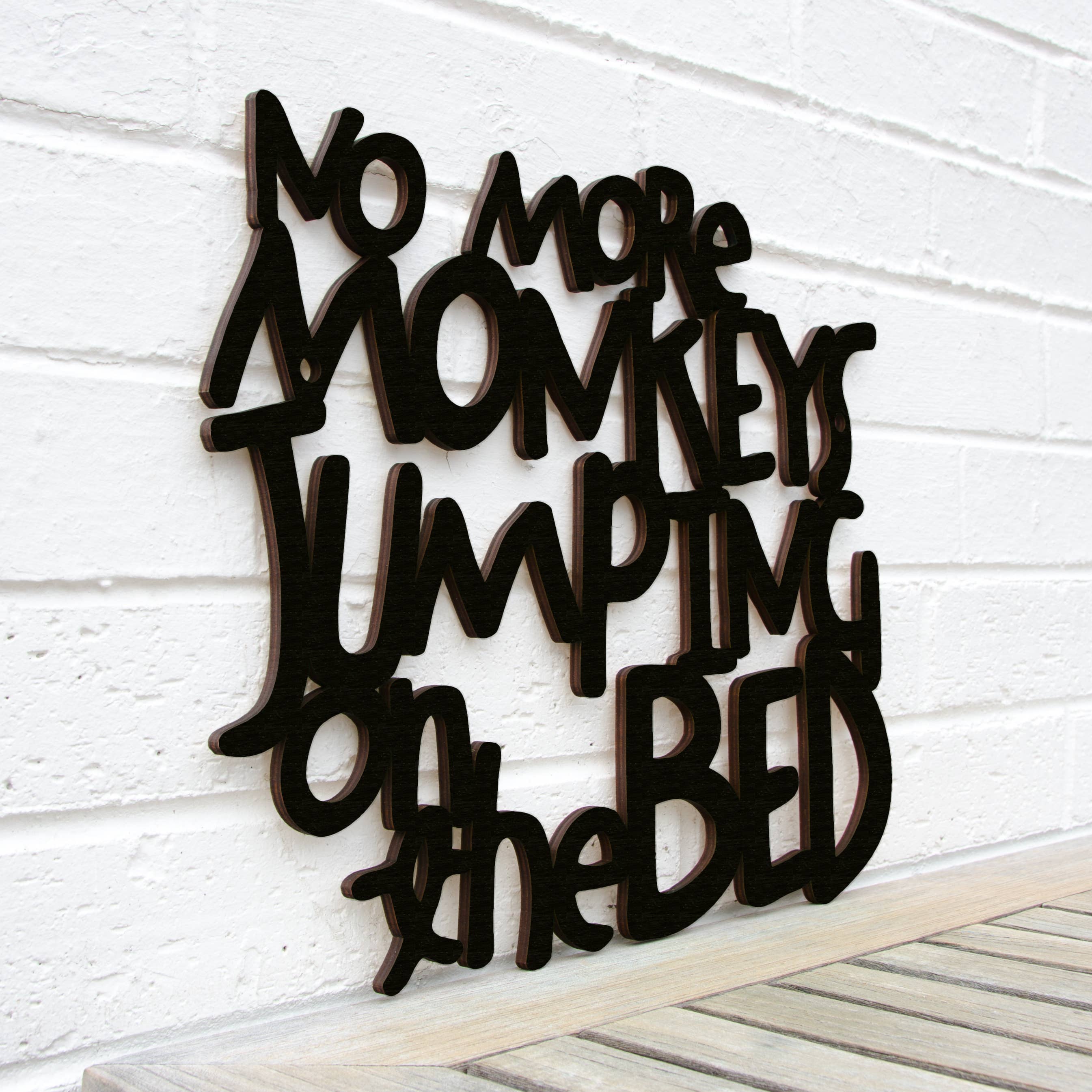 Spunky Fluff - Wholesale Wall Decor - Kids & Baby - No More Monkeys Jumping On The Bed, Kids Playroom Wall Art8