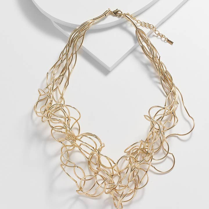 Kosa Jewels – Großhandel Gliederhalskette – Angelica Mehrreihige, trommelige Halskette7