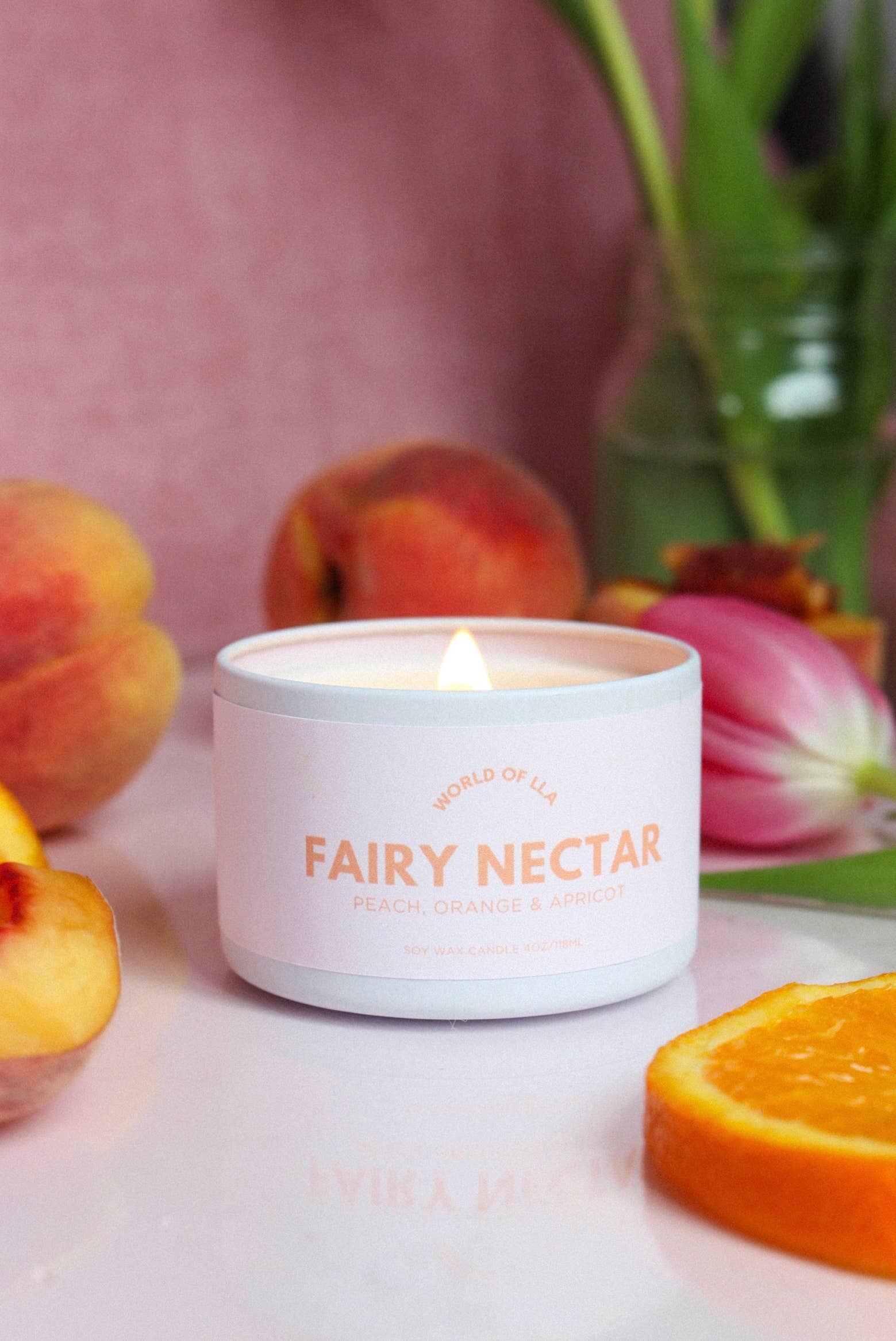 World of LLA - Wholesale Jar/Filled Candle - Fairy Nectar | Peach, Orange & Apricot3