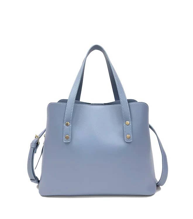 KATIE Q - Wholesale Satchel – Women's - Polished Pebble Vegan Leather Satchel - BSC191671