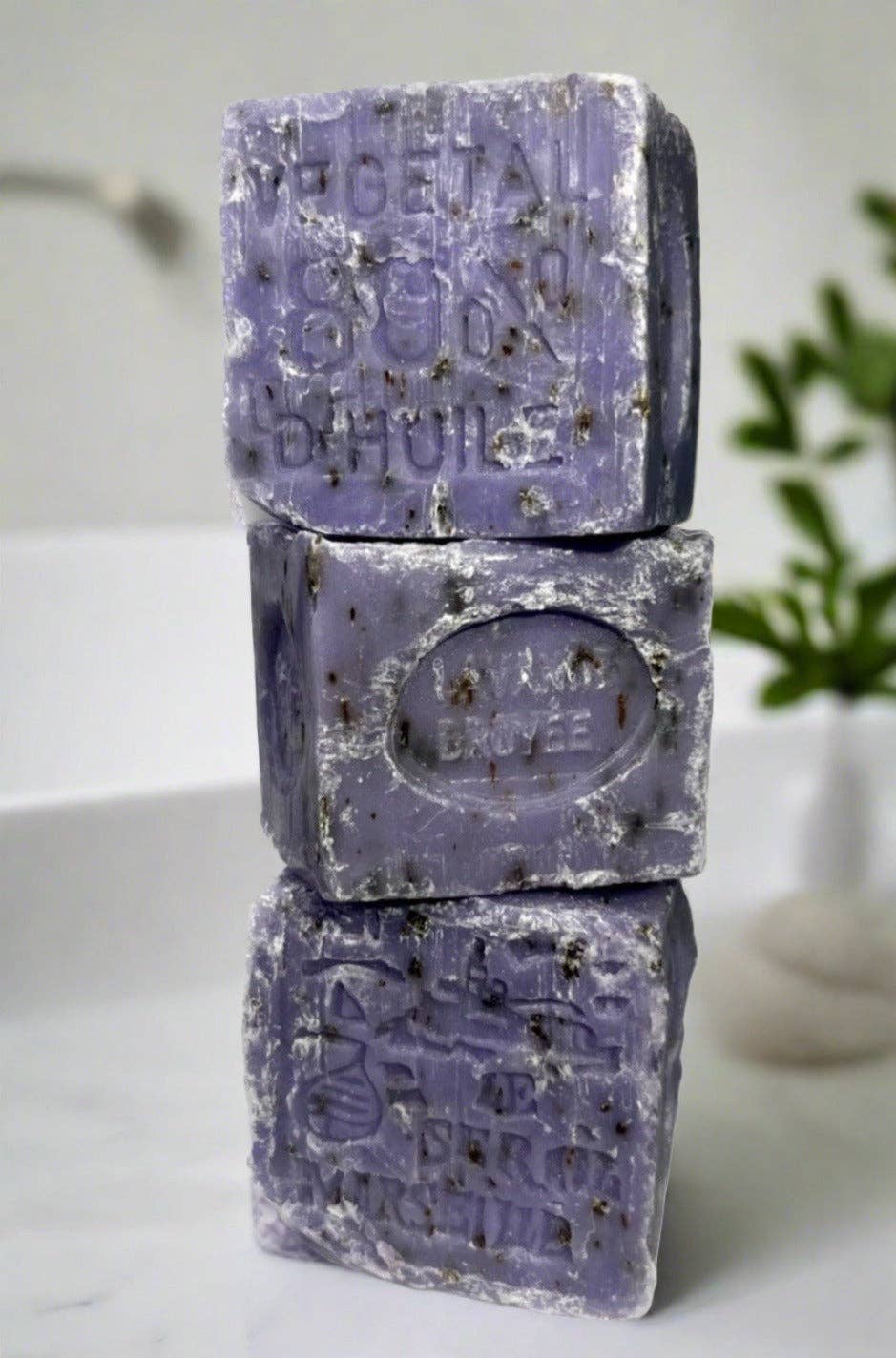 Crains Degun - Wholesale Bar Soap - Crushed Lavender Marseille Soap Cube - 150g2