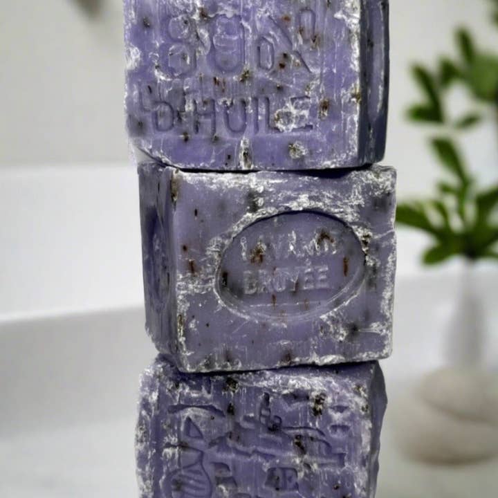 Crains Degun - Wholesale Bar Soap - Crushed Lavender Marseille Soap Cube - 150g2