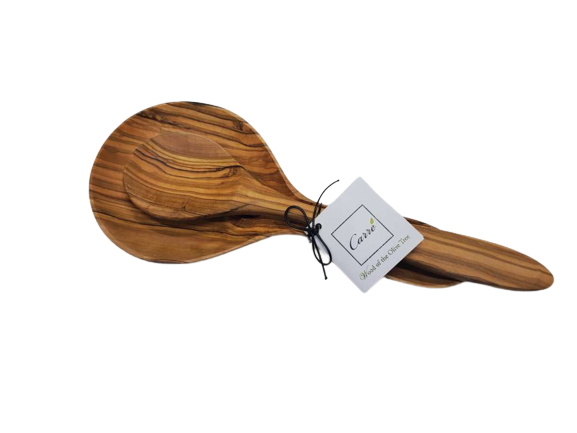 Carré Olive Wood - Wholesale Spoon Rest - Olive Wood Spoon Rest Set0