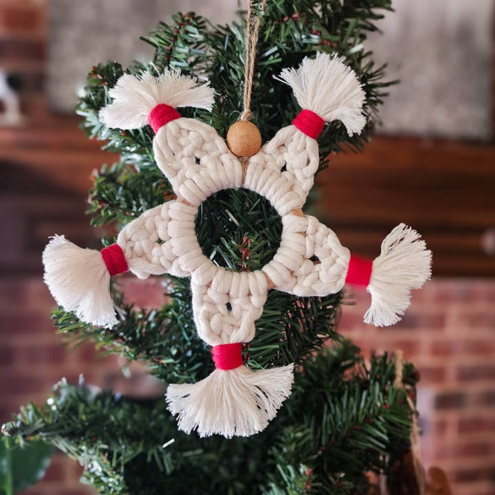 Christmas Tree Charm | Boho Holiday Decor | Tree Ornaments for wholesale by Handmade By Uruba
