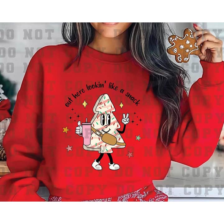DTF Christmas Tree Cake Shirt Transfer Ready to Press for wholesale by rnsublimation