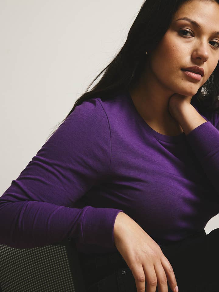 Long Sleeve Tee Rex - Grape for wholesale on Faire1