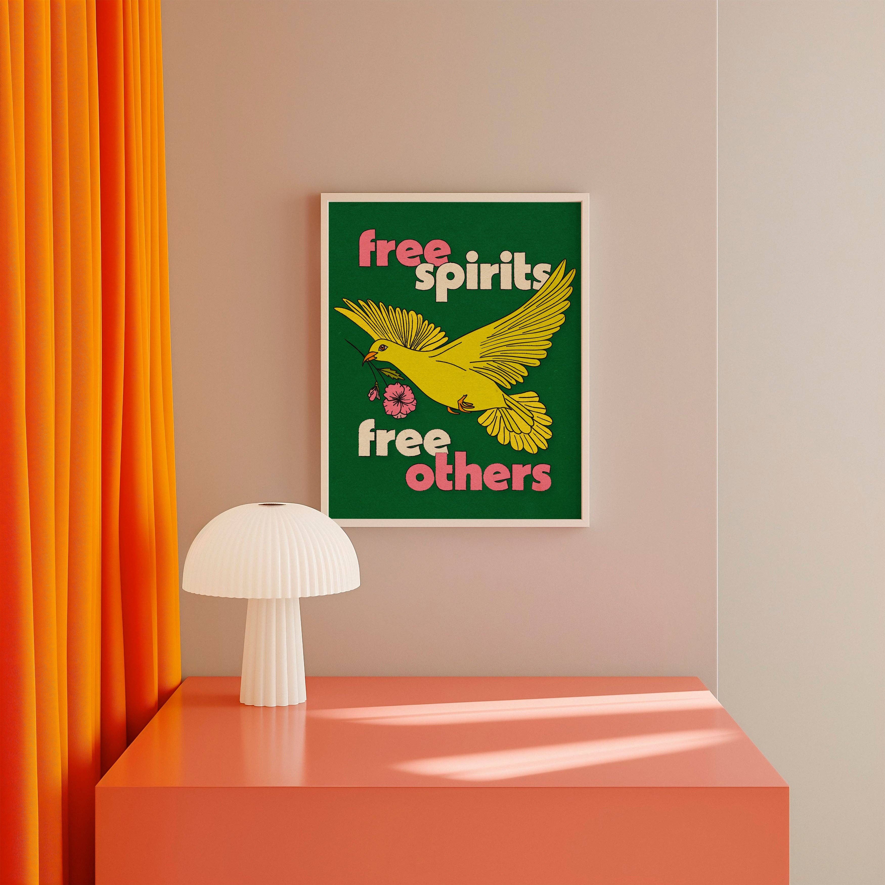 Posse Paper Goods - Wholesale Art Print - Free Spirits Free Others - Art Print1