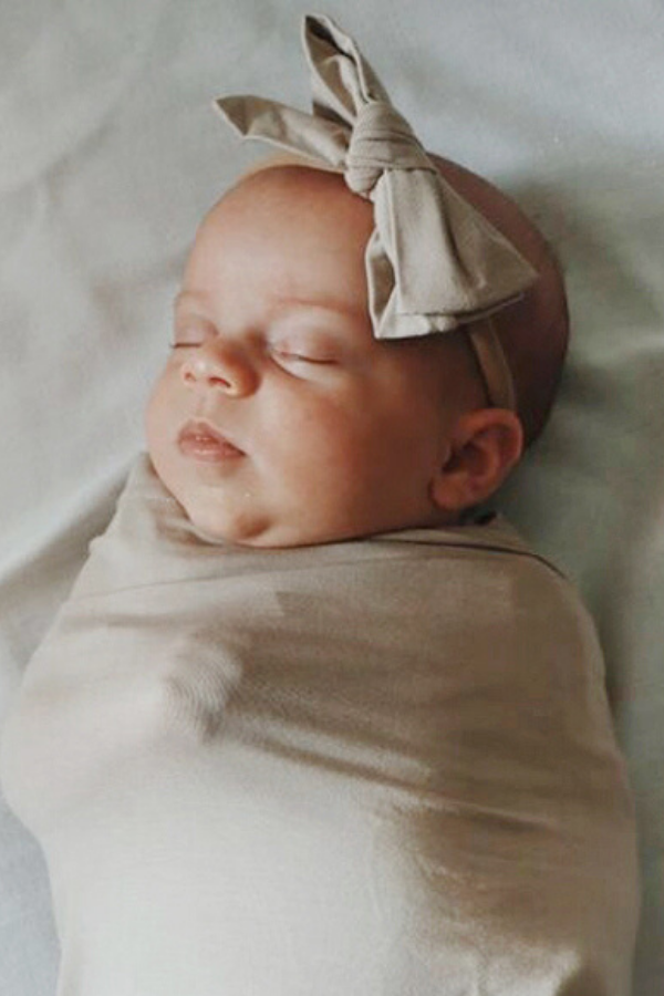 VIXSA - Wholesale Fashion Headband - Baby - VIXSA Taupe Bamboo Bow Headband3