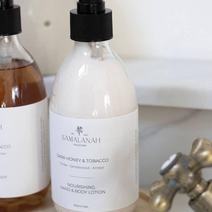 Samalanah Collection – wholesale Hand soap/wash – Dark Honey & Tobacco Hand Wash & Lotion5