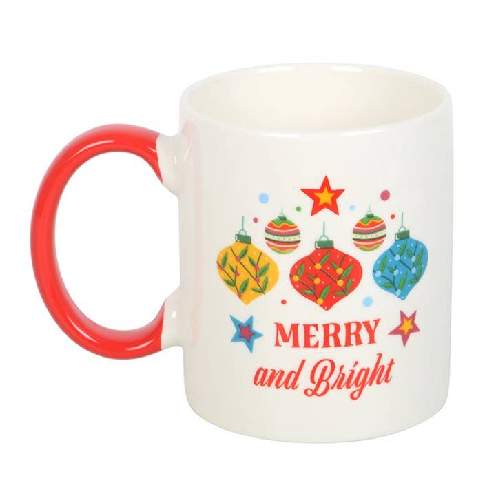 Something Different Wholesale - Wholesale Coffee mug - Merry and Bright Christmas Bauble Mug1