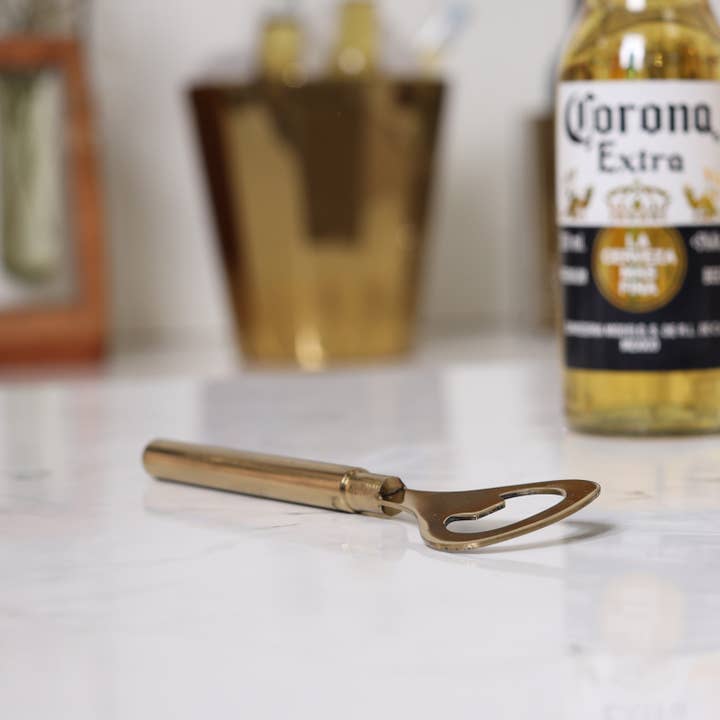 Flaschenöffner mit Gold-Finish, SKU - 75582 für den Großhandel von India Handicrafts Inc