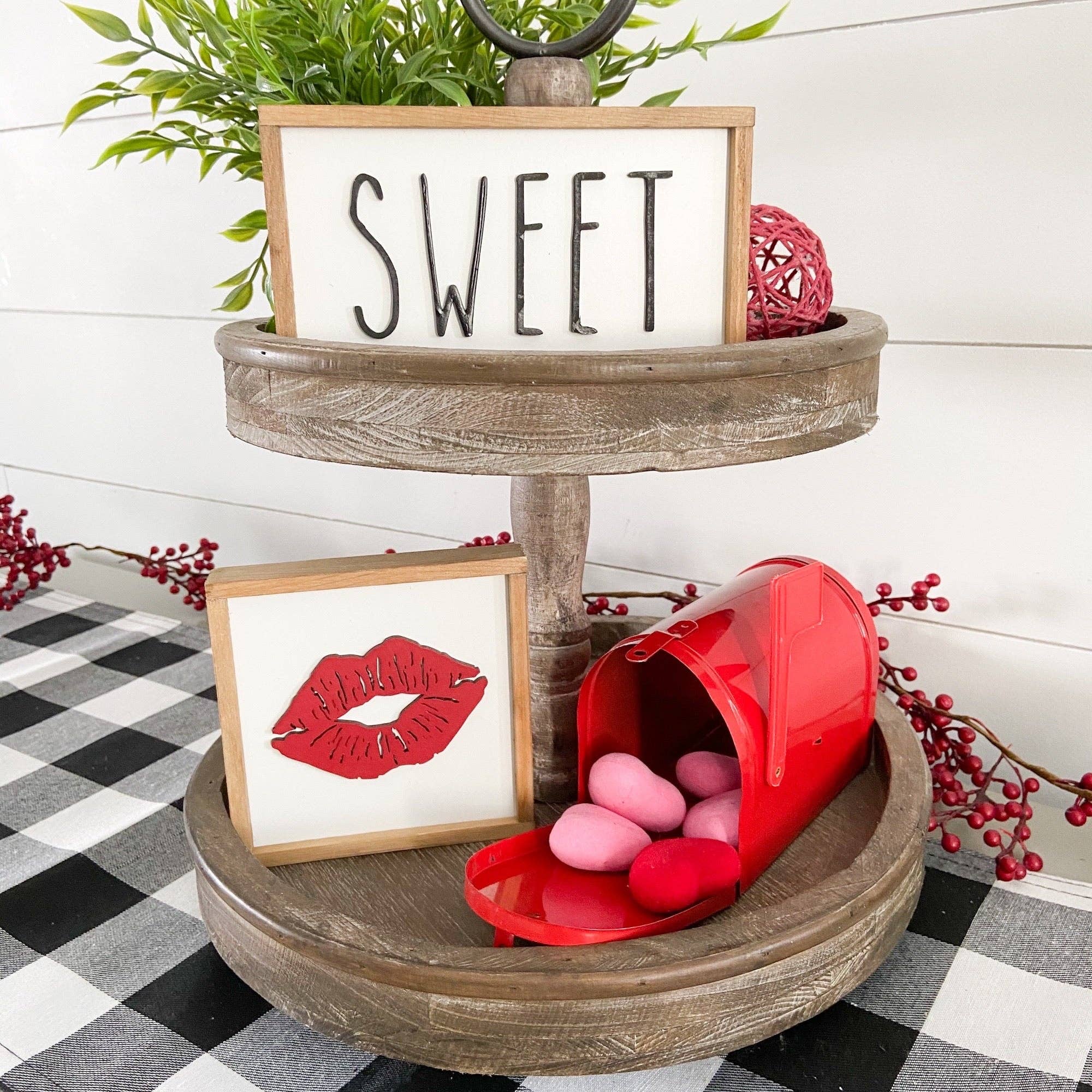 Nail and Hook Laser Cut Home Decor - Wholesale Sign - Valentine's Mini Signs | Tier Tray Decor2