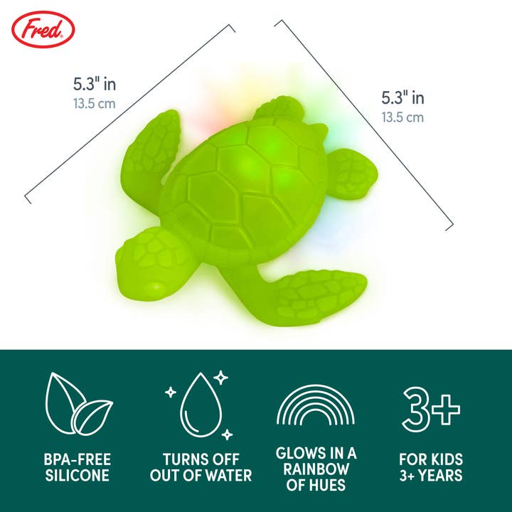 Fred & Friends - Wholesale Bath Toy - Baby - Tub Turtle - Light Up Bath & Pool Toy