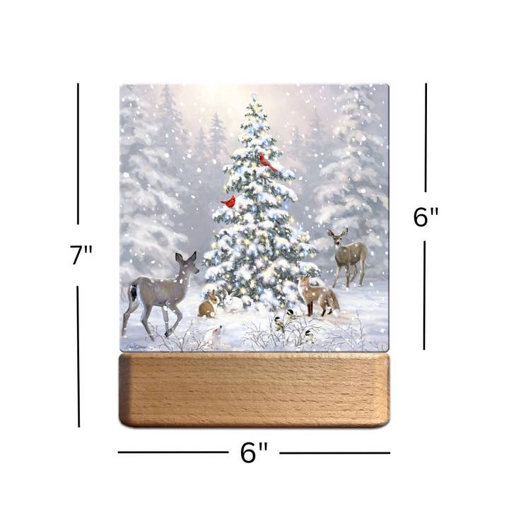 Glow Decor - Wholesale Night Light - Woodland Christmas LED Nightlight2