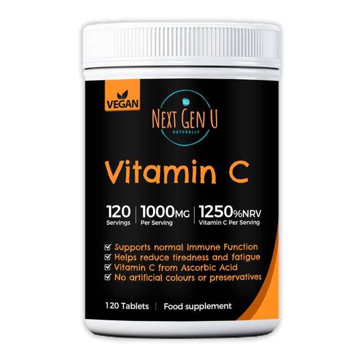 Next Gen U - Wholesale Oral Supplement/Vitamin - High Strength Vitamin C - 120 Vegan Tablets