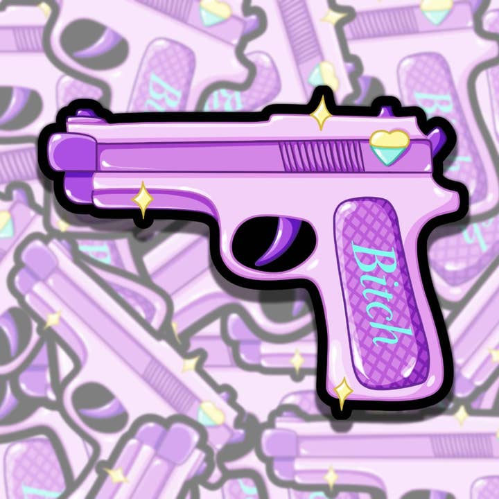 Spooky Colorful Girly Imagery Random Vinyl Sticker Set, for wholesale by Sticky Sadness Designs