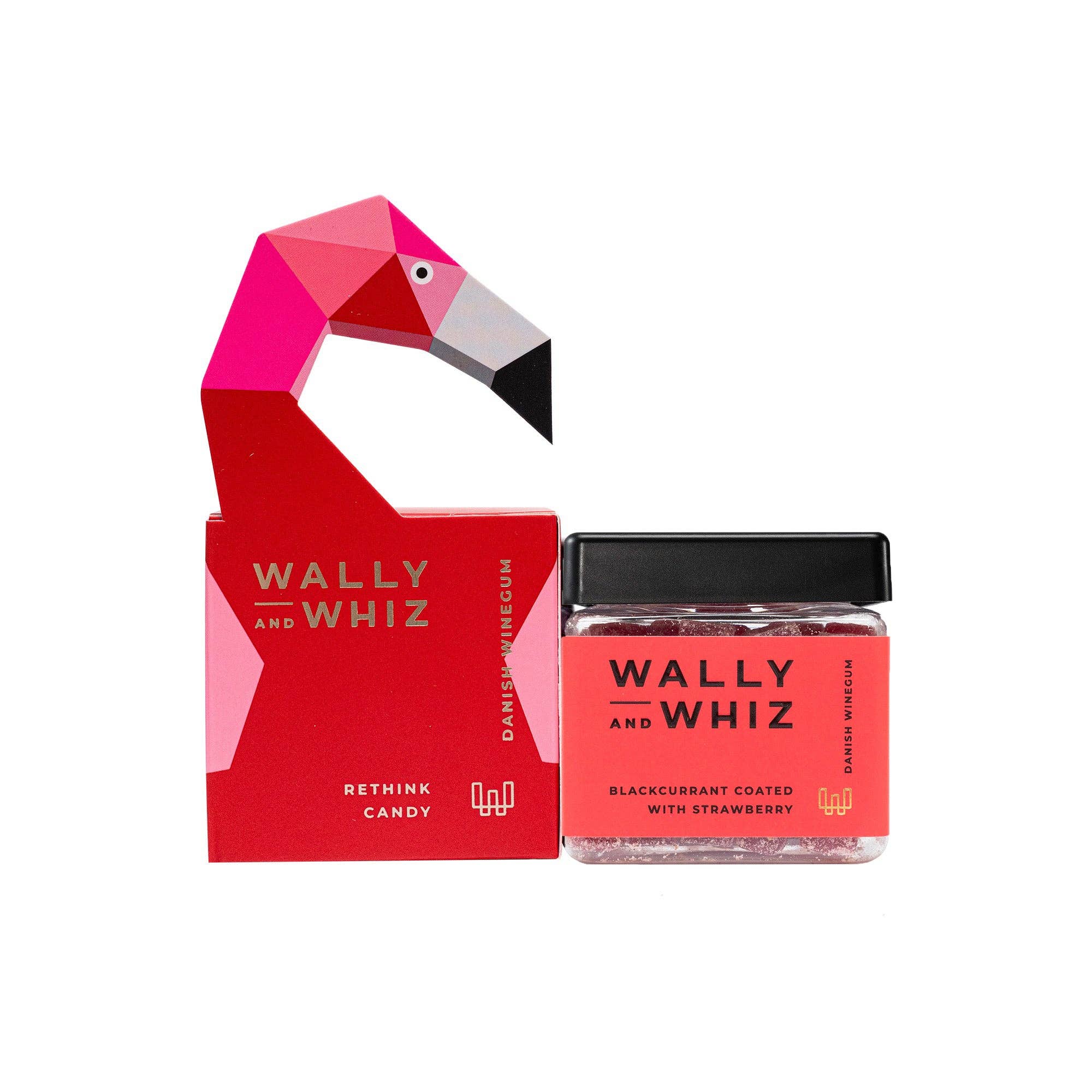 Wally and Whiz - Wholesale Gummy - Red flamingo – Blackcurrant with Strawberry – 140g1