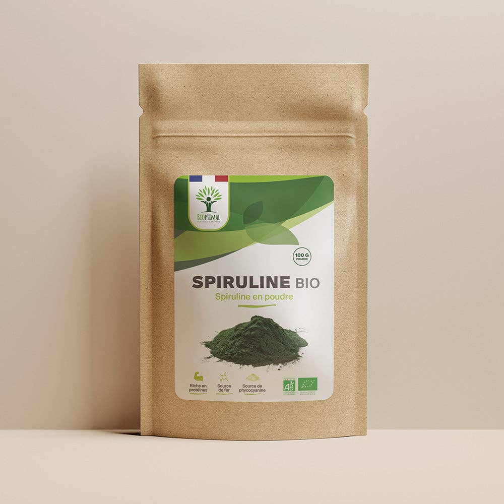 Bioptimal - Wholesale Protein/Superfood Powder - Organic Spirulina Powder - Packaged in France - Vegan0
