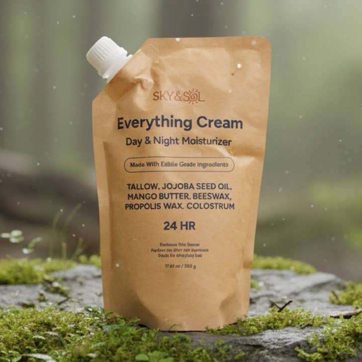 Everything Cream Kraft Bag - 500g for wholesale by Sky and Sol