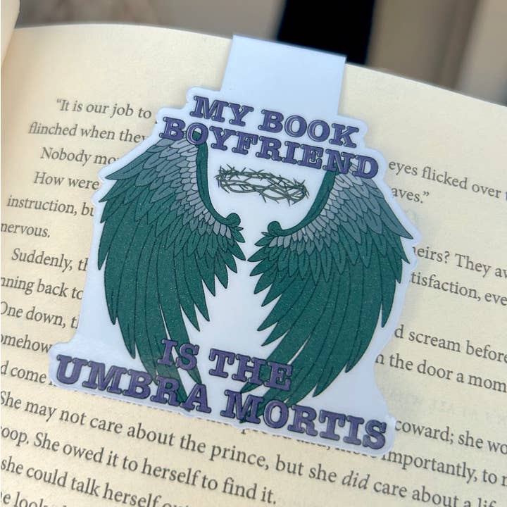 'Mein Buchfreund ist der Umbra Mortis' Magnetlesezeichen für den Großhandel von Phoenix Rose Creations