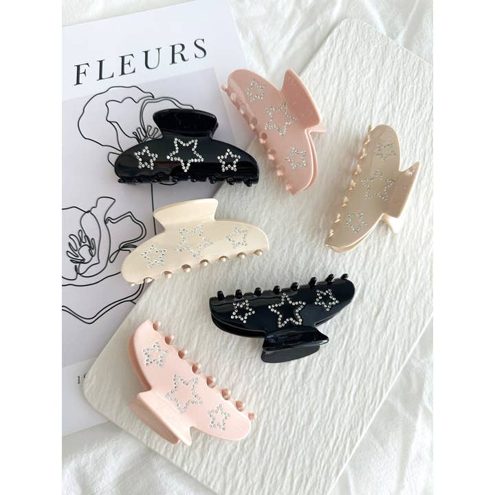 Assorted Star Pattern Clips - BERO for wholesale on Faire