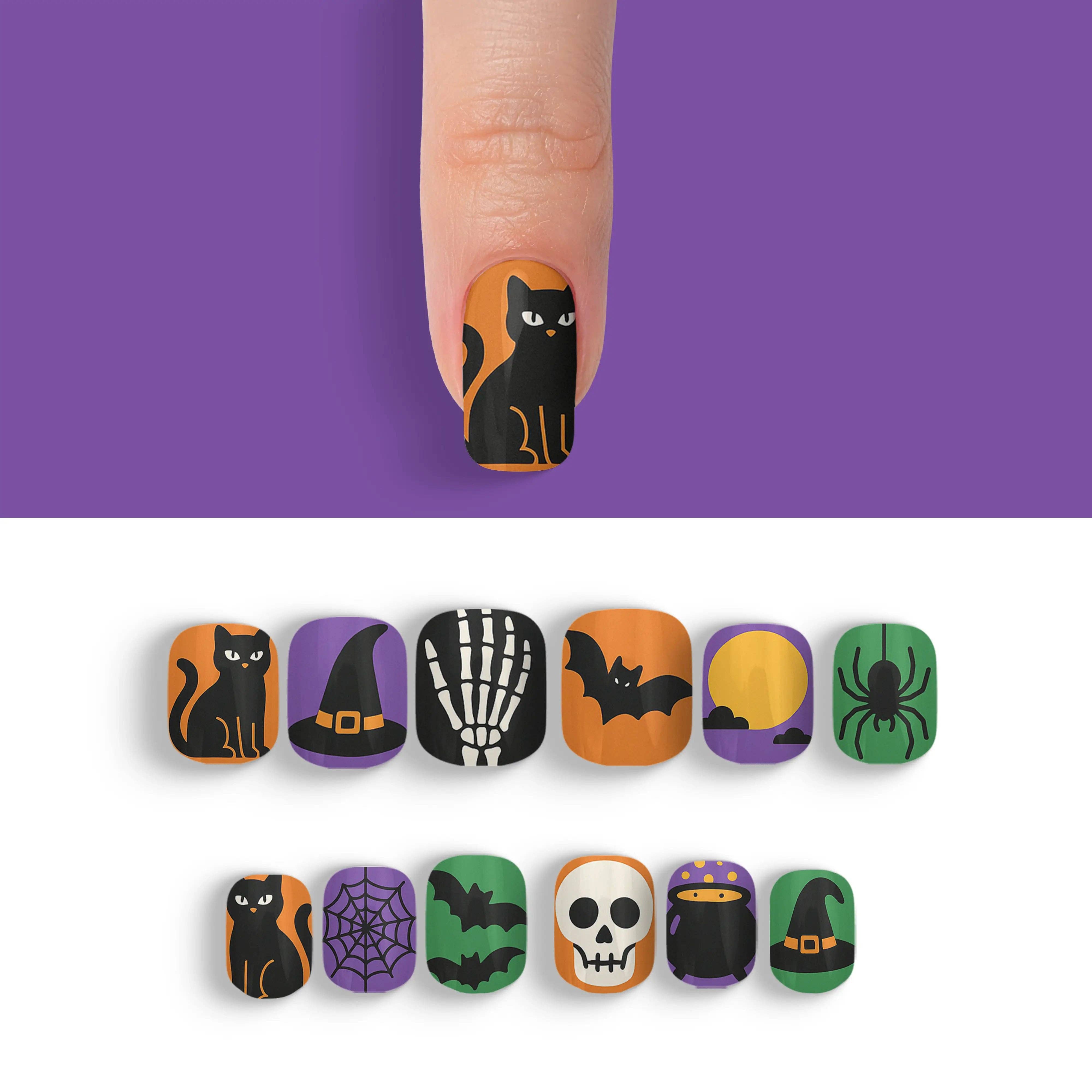 FYNE BODY - Wholesale Press-on/fake nails - Eclipse Enchantment Black Halloween Press-On Nails91