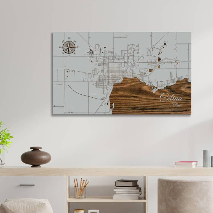 Ohio : Carte de Celina Street pour la vente par Fire & Pine